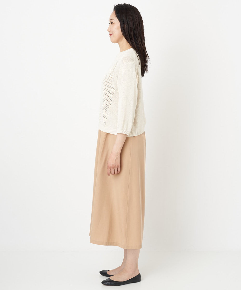 PZEGS22390 GEORGES RECH(ジョルジュ・レッシュ)  [2点セット]ニット＆ノースリーブワンピース ベージュ