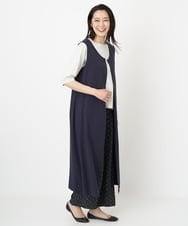 PZEGS22390 GEORGES RECH(ジョルジュ・レッシュ)  [2点セット]ニット＆ノースリーブワンピース ベージュ