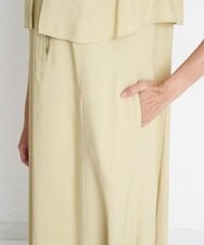 PZEGS37390 GEORGES RECH(ジョルジュ・レッシュ)  [日本製]オーバーヨークワンピース イエロー