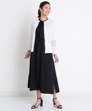 PZEGS37390 GEORGES RECH(ジョルジュ・レッシュ)  [日本製]オーバーヨークワンピース イエロー