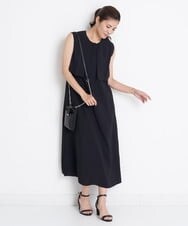 PZEGS37390 GEORGES RECH(ジョルジュ・レッシュ)  [日本製]オーバーヨークワンピース イエロー