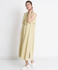 PZEGS37390 GEORGES RECH(ジョルジュ・レッシュ)  [日本製]オーバーヨークワンピース イエロー