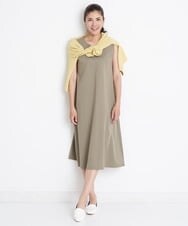 PZEGS41360 GEORGES RECH(ジョルジュ・レッシュ)  [2点セット]レイヤードワンピース カーキベージュ