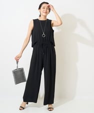 PZEGV62390 GEORGES RECH(ジョルジュ・レッシュ) [接触冷感]バックフラシオールインワン ブラック