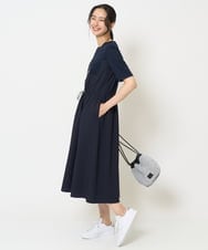 PZEHA55450 GEORGES RECH(ジョルジュ・レッシュ) [接触冷感/吸水速乾]サッカーシャドーギンガムワンピース ライトグレー