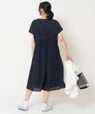 PZEHA56390 GEORGES RECH(ジョルジュ・レッシュ) コットンエンブロイダリーワンピース ネイビー
