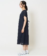 PZEHA56390 GEORGES RECH(ジョルジュ・レッシュ) コットンエンブロイダリーワンピース ネイビー