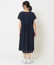 PZEHA56390 GEORGES RECH(ジョルジュ・レッシュ) コットンエンブロイダリーワンピース ネイビー