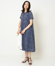 PZEHA57490 GEORGES RECH(ジョルジュ・レッシュ) ジオメトリックワンピース ネイビー