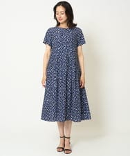 PZEHA57490 GEORGES RECH(ジョルジュ・レッシュ) ジオメトリックワンピース ネイビー