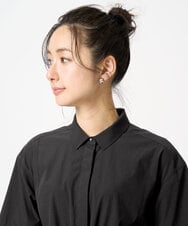 PZEHB05390 GEORGES RECH(ジョルジュ・レッシュ) [撥水加工]撥水タフタシャツワンピース ダークグレー