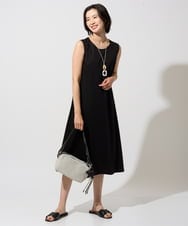 PZEHE63430 GEORGES RECH(ジョルジュ・レッシュ) シアーチェックレイヤードワンピース アイボリー