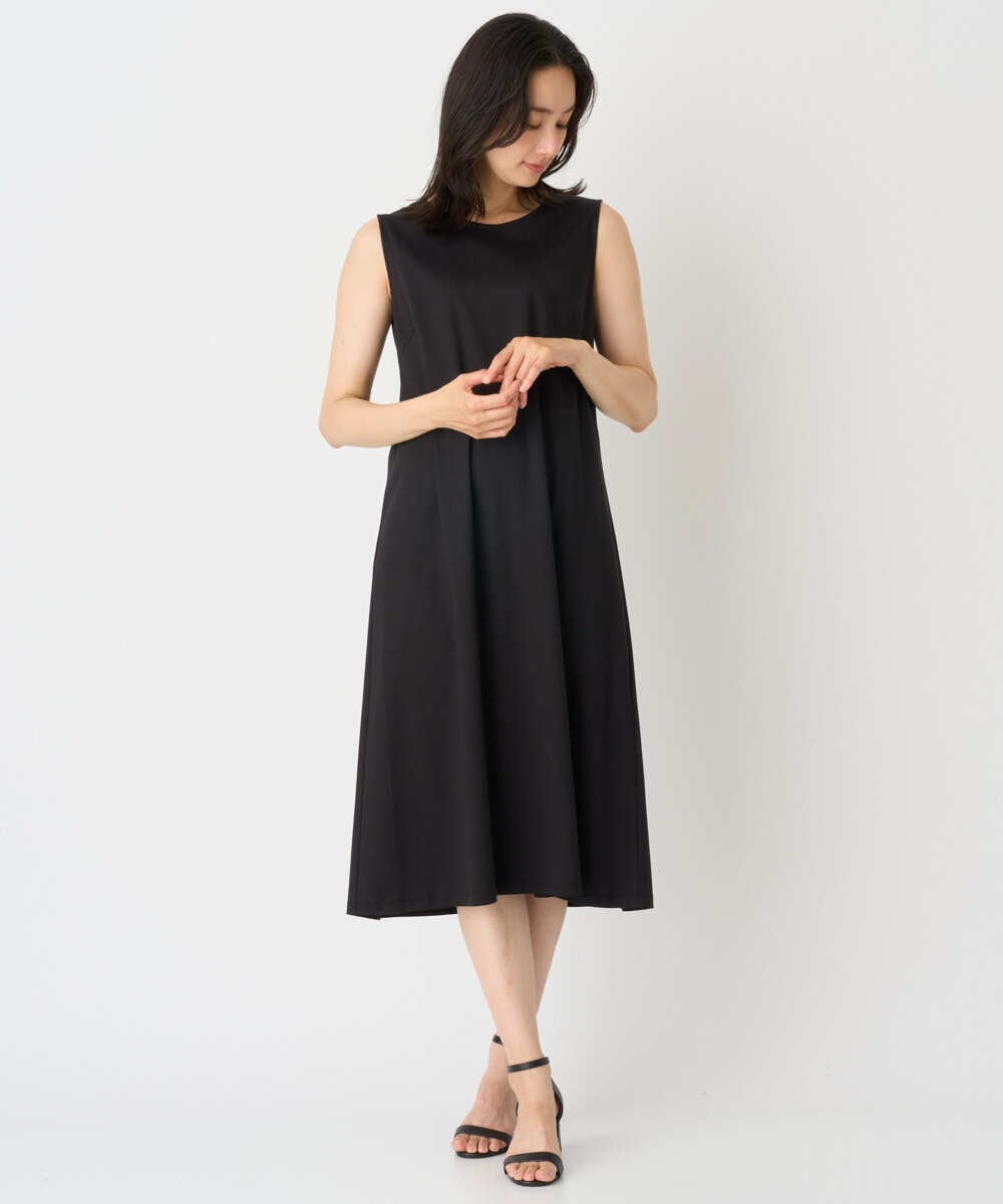PZEHE63430 GEORGES RECH(ジョルジュ・レッシュ) シアーチェックレイヤードワンピース アイボリー系