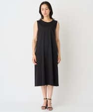 PZEHE63430 GEORGES RECH(ジョルジュ・レッシュ) シアーチェックレイヤードワンピース アイボリー系