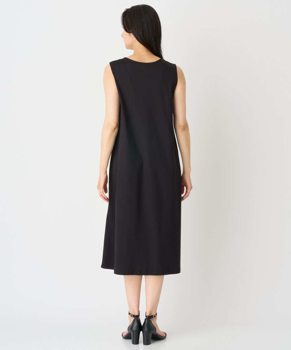 PZEHE63430 GEORGES RECH(ジョルジュ・レッシュ) シアーチェックレイヤードワンピース アイボリー系