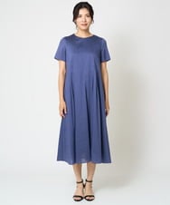 PZEHW05390 GEORGES RECH(ジョルジュ・レッシュ) シアーカールマイヤーワンピース ブルー
