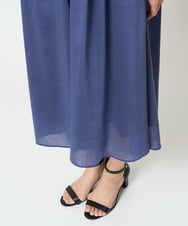 PZEHW05390 GEORGES RECH(ジョルジュ・レッシュ) シアーカールマイヤーワンピース ブルー