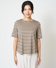 PZEHW17390 GEORGES RECH(ジョルジュ・レッシュ) [2点セット]ジャンパースカート×ボーダーカットソー ブラック系