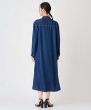 PZEJF08390 GEORGES RECH(ジョルジュ・レッシュ) デニムロングシャツワンピース グレー