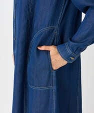 PZEJF08390 GEORGES RECH(ジョルジュ・レッシュ) デニムロングシャツワンピース グレー