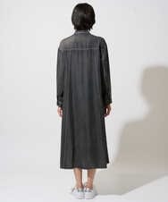 PZEJF08390 GEORGES RECH(ジョルジュ・レッシュ) デニムロングシャツワンピース グレー
