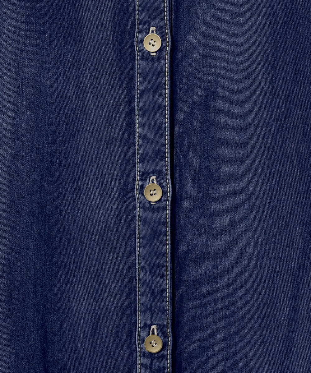 PZEJF08390 GEORGES RECH(ジョルジュ・レッシュ) デニムロングシャツワンピース グレー