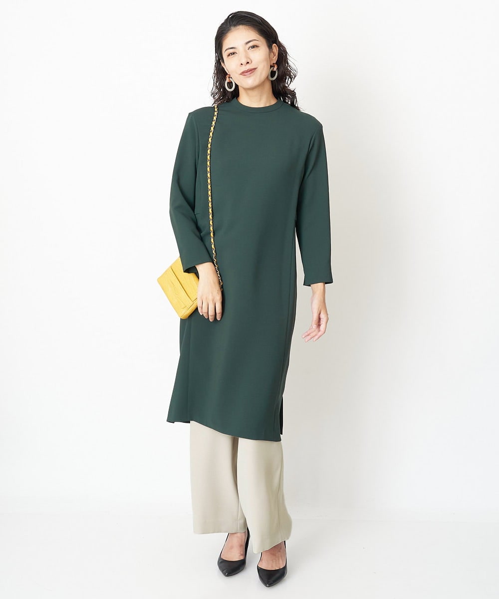 PZEJQ05350 GEORGES RECH(ジョルジュ・レッシュ) サックワンピース グリーン