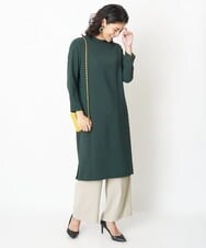 PZEJQ05350 GEORGES RECH(ジョルジュ・レッシュ) サックワンピース グリーン