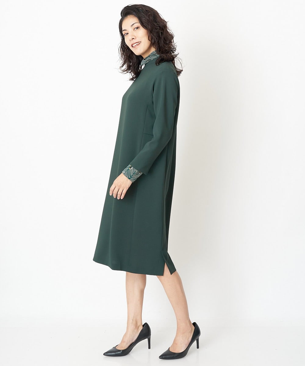 PZEJQ05350 GEORGES RECH(ジョルジュ・レッシュ) サックワンピース グリーン