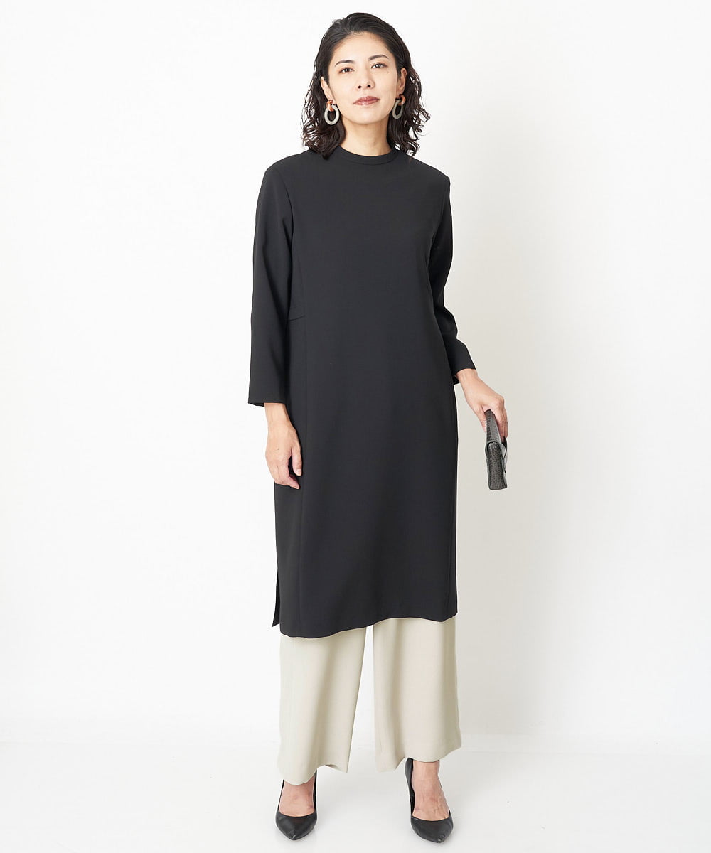 PZEJQ05350 GEORGES RECH(ジョルジュ・レッシュ) サックワンピース ブラック