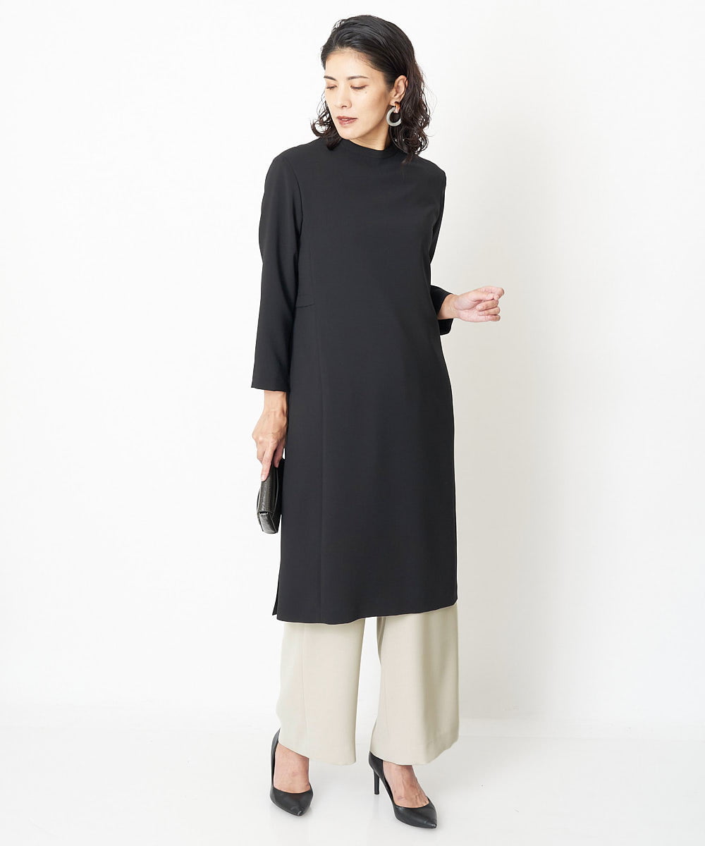PZEJQ05350 GEORGES RECH(ジョルジュ・レッシュ) サックワンピース ブラック