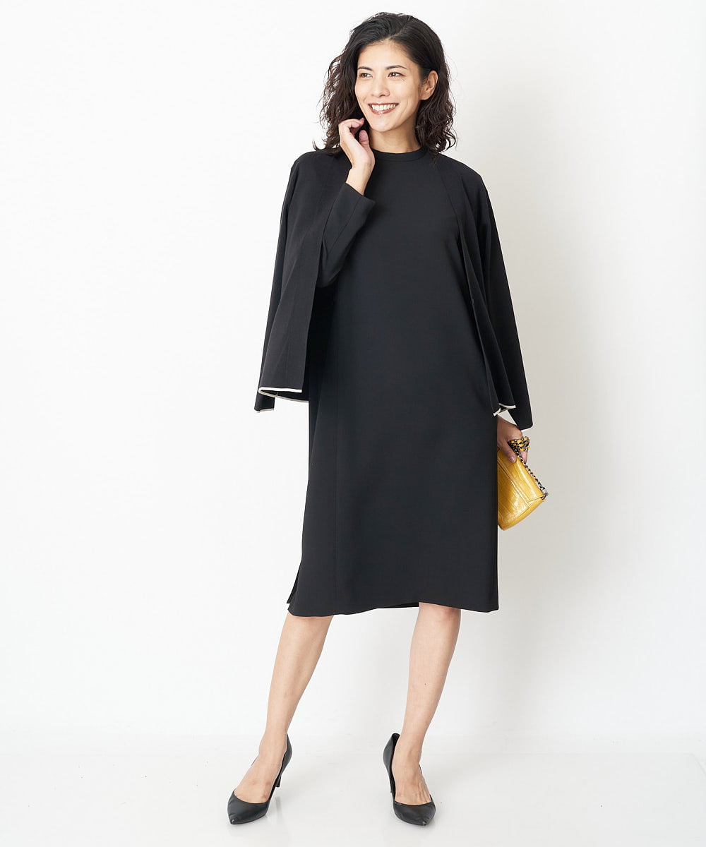 PZEJQ05350 GEORGES RECH(ジョルジュ・レッシュ) サックワンピース ブラック