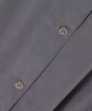 PZEJS17390 GEORGES RECH(ジョルジュ・レッシュ)  [日本製]ピーチポプリンシャツワンピース ダークグレー