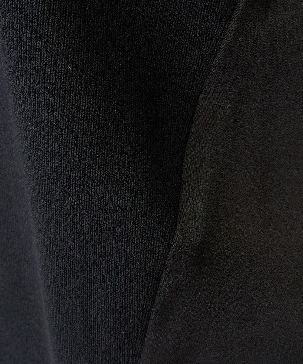 PZFAA47290 GEORGES RECH(ジョルジュ・レッシュ) サテン切替バックプリーツニットプルオーバー オレンジ