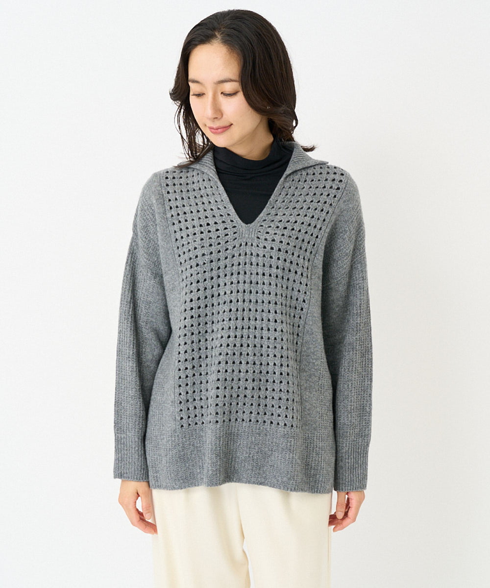 日本製]ホールガーメントレーシーニット(ニット・セーター) | GEORGES  