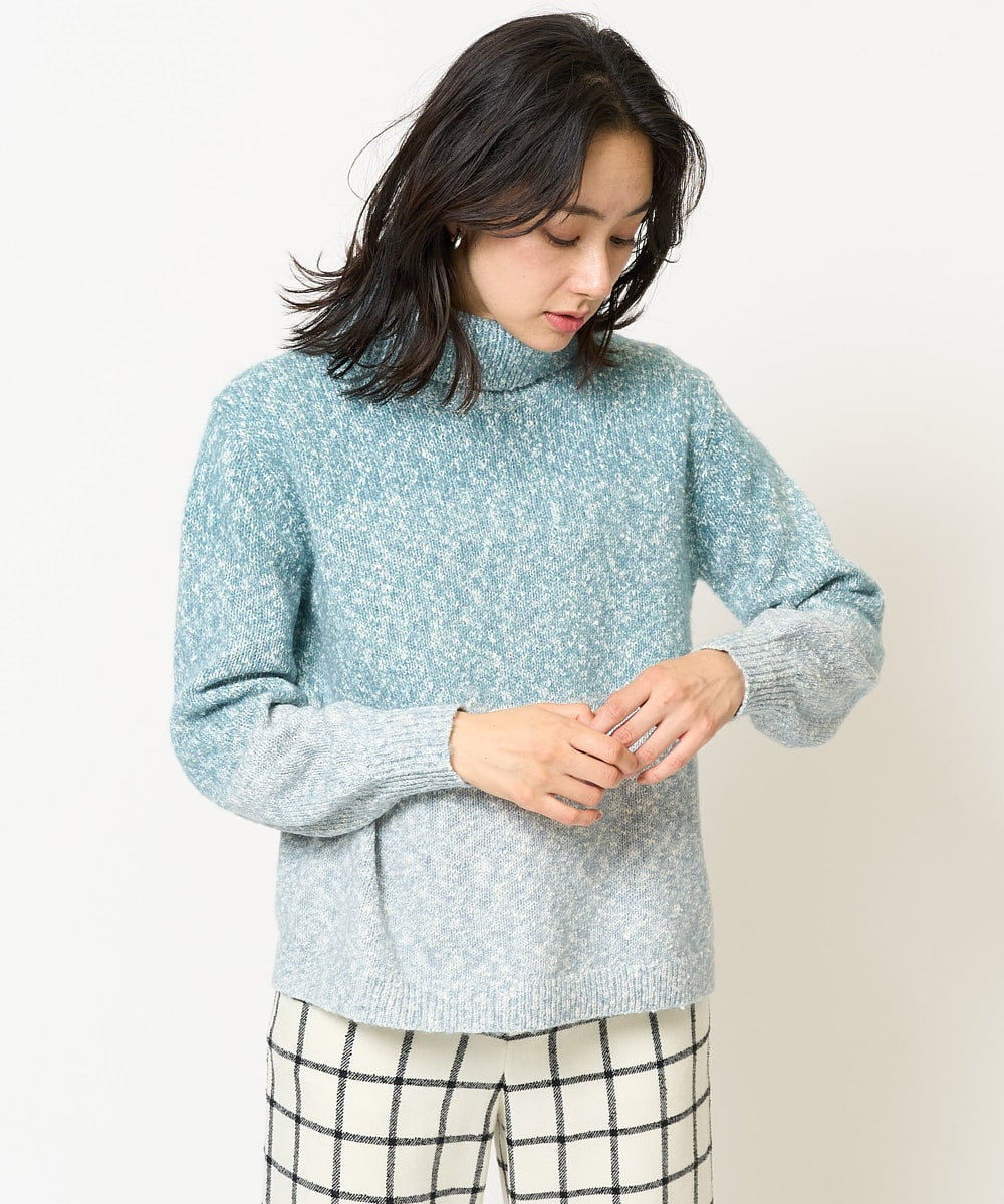 PZFAC42230 GEORGES RECH(ジョルジュ・レッシュ) メランジヘアリースラブヤーンニット アイボリー