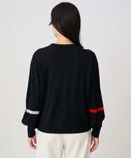 PZFAD04250 GEORGES RECH(ジョルジュ・レッシュ) レクタングルインターシャニット ブラック系