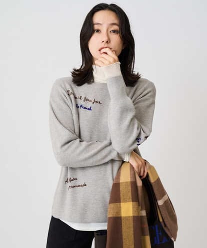 PZFAD05250 GEORGES RECH ロゴ刺繍ウールニット