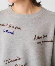 PZFAD05250 GEORGES RECH(ジョルジュ・レッシュ) ロゴ刺繍ウールニット グレー