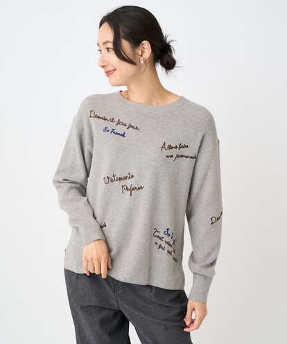 PZFAD05290 GEORGES RECH ロゴ刺繍ウールニット