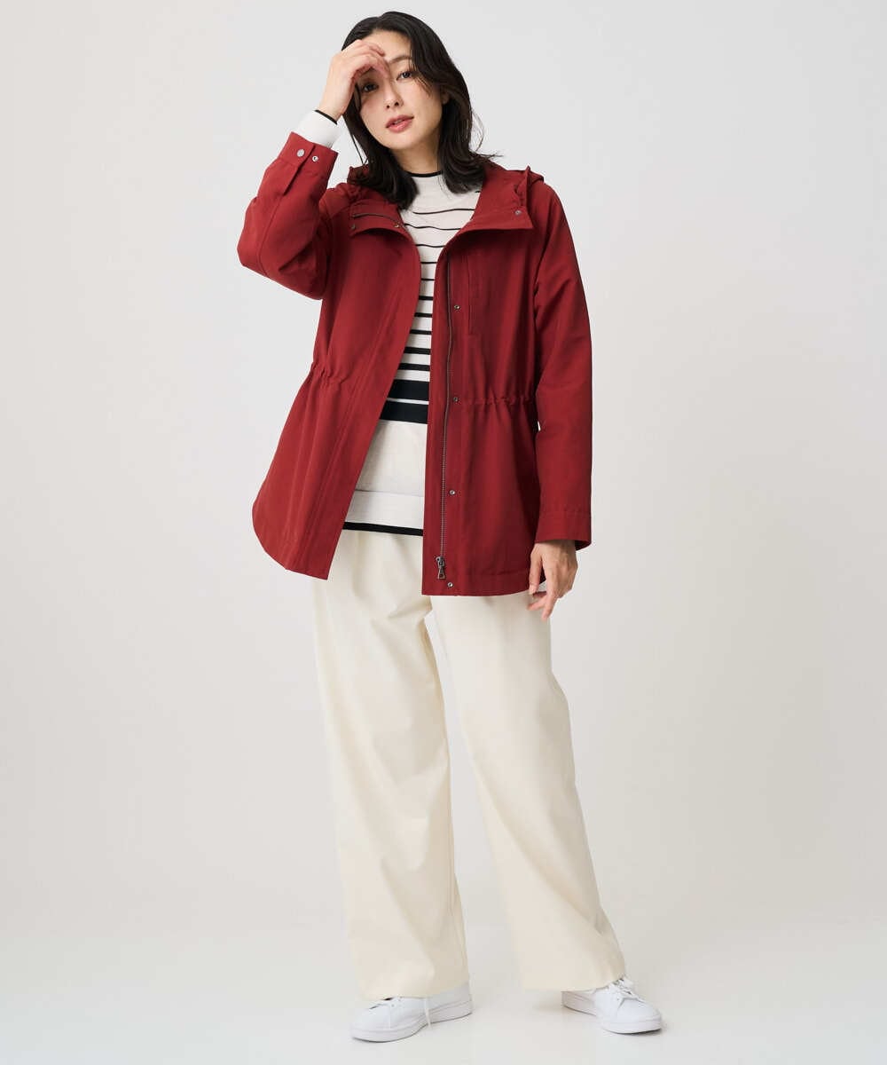 PZFAD11230 GEORGES RECH(ジョルジュ・レッシュ) [アンサンブル対応]ウォッシャブルウールハイネックニット ホワイト系(ボーダー)