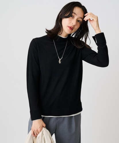 PZFAD11230 GEORGES RECH [アンサンブル対応]ウォッシャブルウールハイネックニット