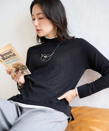 PZFAD11230 GEORGES RECH [アンサンブル対応]ウォッシャブルウールハイネックニット