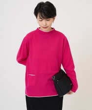 PZFAD25190 GEORGES RECH(ジョルジュ・レッシュ) ラムウールモックネックニット ピンク