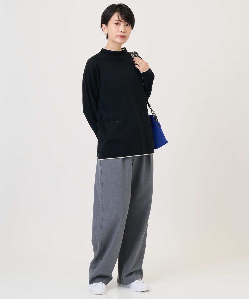 PZFAD25190 GEORGES RECH(ジョルジュ・レッシュ) ラムウールモックネックニット ピンク
