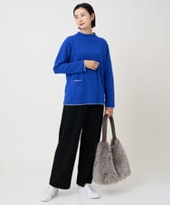 PZFAD25190 GEORGES RECH(ジョルジュ・レッシュ) ラムウールモックネックニット ピンク