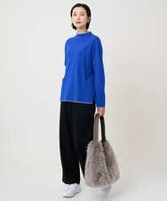 PZFAD25190 GEORGES RECH(ジョルジュ・レッシュ) ラムウールモックネックニット ピンク