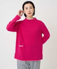 PZFAD25190 GEORGES RECH(ジョルジュ・レッシュ) ラムウールモックネックニット ピンク