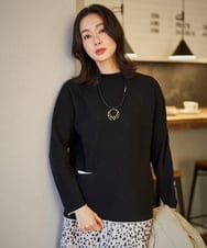 PZFAD25190 GEORGES RECH(ジョルジュ・レッシュ) ラムウールモックネックニット ピンク