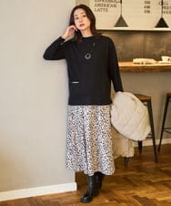 PZFAD25190 GEORGES RECH(ジョルジュ・レッシュ) ラムウールモックネックニット ピンク